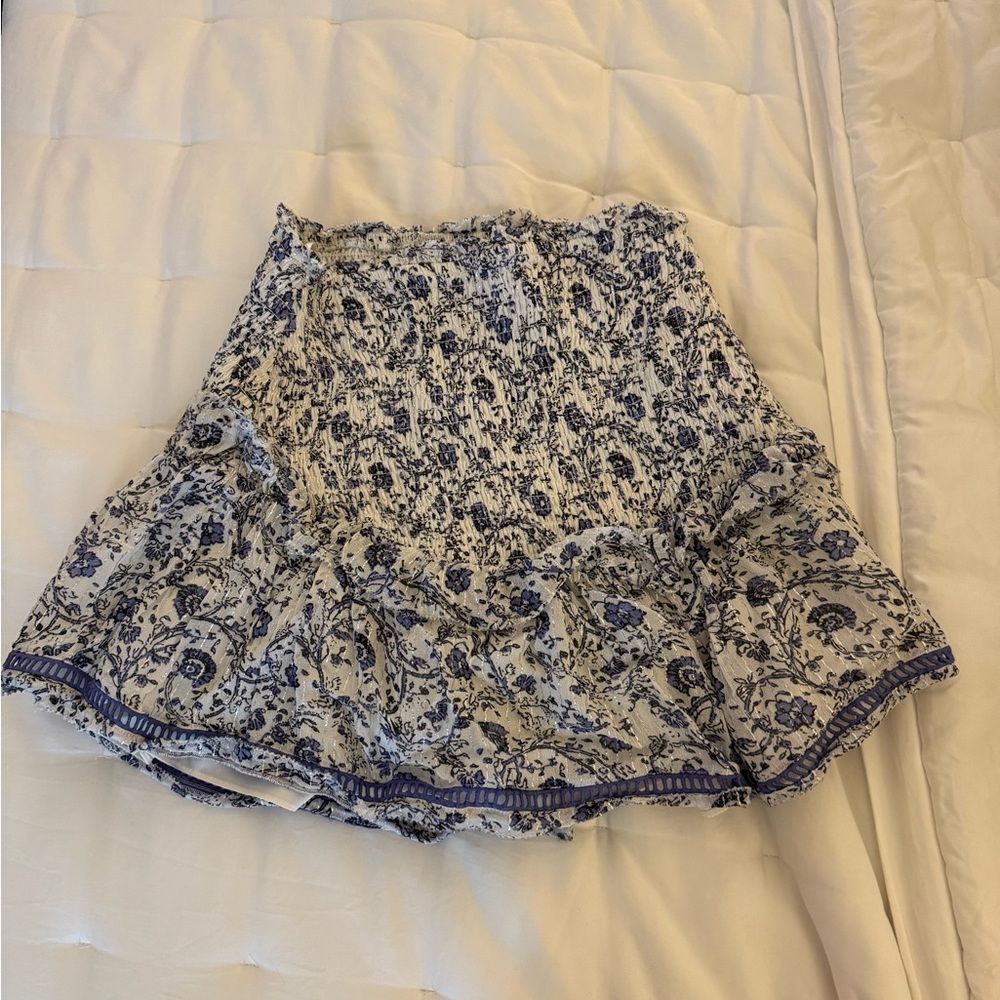 SAYLOR Black and White Mini Skater Skirt